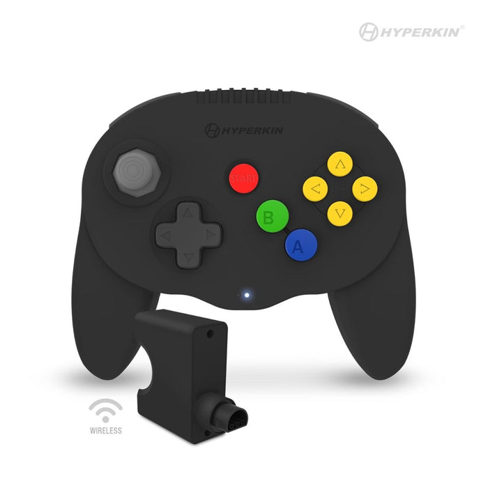 Admiral - N64 Wireless Controller - Black Video Game Accessories Hyperkin   