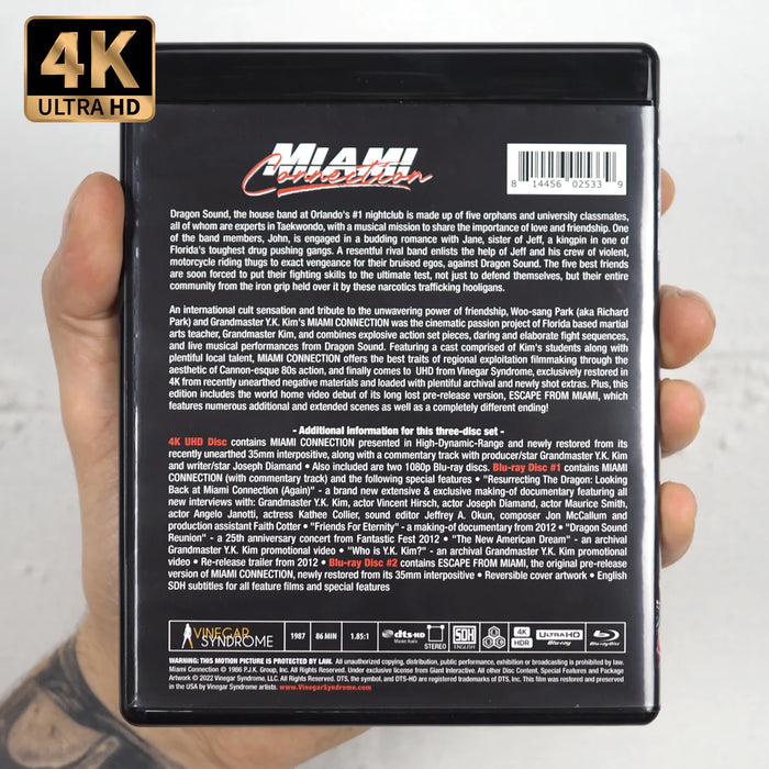 Miami Connection - 4K UHD & Blu-Ray - Sealed Media Vinegar Syndrome   