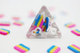 Pansexual Flag RPG Dice Set Accessories Foam Brain   