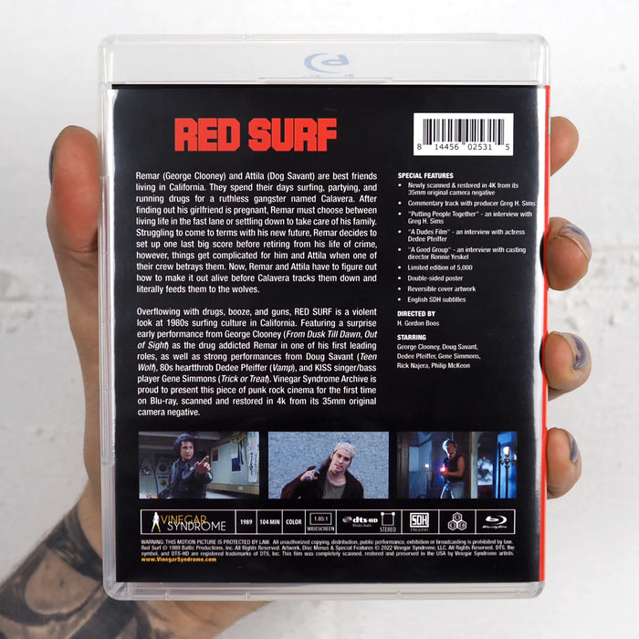 Red Surf - Limited Edition Slipcover - Blu-Ray - Sealed Media Vinegar Syndrome   