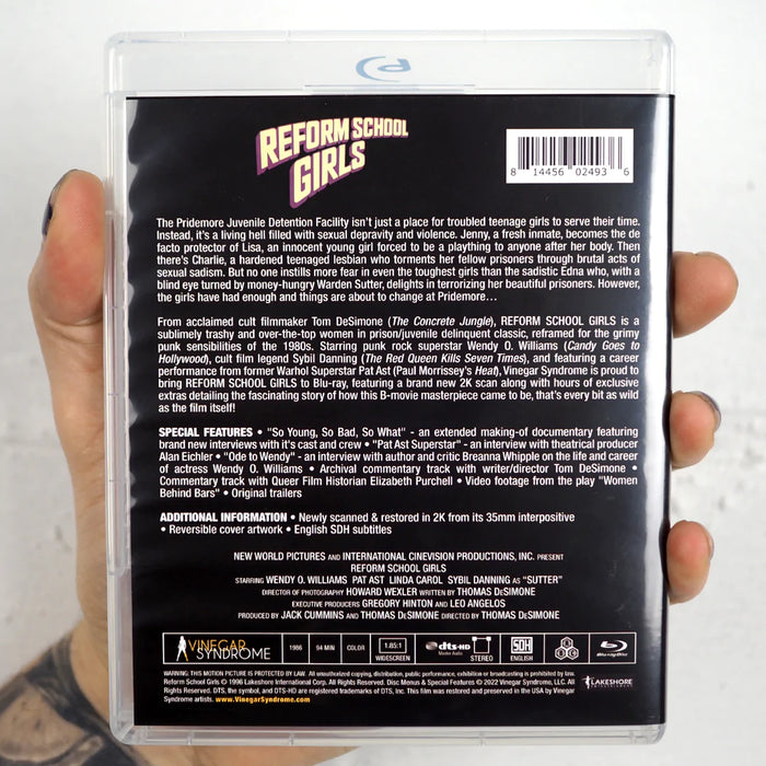 Reform School Girls - Limited Edition Slipcover - Blu-Ray - Sealed Media Vinegar Syndrome   
