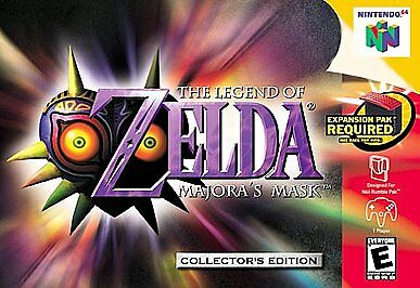 Legend of Zelda - Majora's Mask - Gold - N64 - Loose Video Games Nintendo   