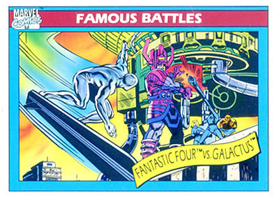 Marvel Universe 1990 - 089 - Fantastic Four vs. Galactus Vintage Trading Card Singles Impel   