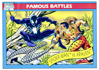 Marvel Universe 1990 - 092 - Spider-Man vs. Kraven Vintage Trading Card Singles Impel