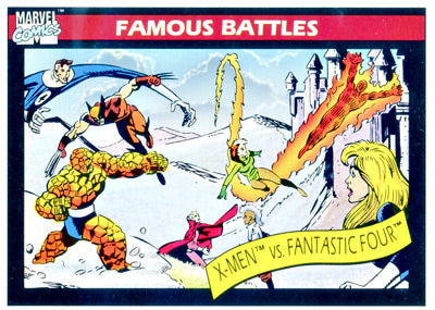 Marvel Universe 1990 - 101 - X-Men vs. Fantastic Four Vintage Trading Card Singles Impel   