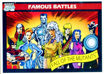 Marvel Universe 1990 - 102 - Fall of the Mutants Vintage Trading Card Singles Impel   