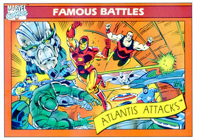 Marvel Universe 1990 - 104 - Atlantis Attacks Vintage Trading Card Singles Impel