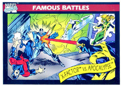 Marvel Universe 1990 - 117 - X-Factor vs. Apocalypse Vintage Trading Card Singles Impel