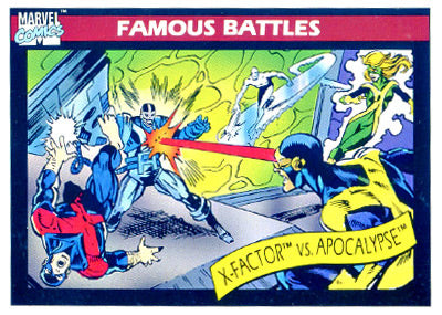 Marvel Universe 1990 - 117 - X-Factor vs. Apocalypse Vintage Trading Card Singles Impel   