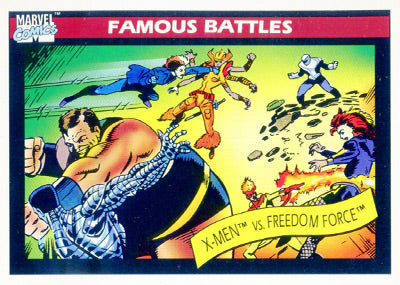 Marvel Universe 1990 - 118 - X-Men vs. Freedom Force Vintage Trading Card Singles Impel   