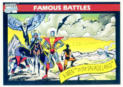 Marvel Universe 1990 - 120 - X-Men in the Savage Land Vintage Trading Card Singles Impel