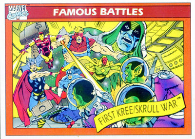 Marvel Universe 1990 - 123 - First Kree-Skrull War Vintage Trading Card Singles Impel   