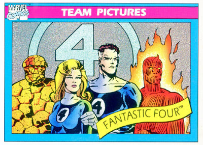 Marvel Universe 1990 - 137 - Fantastic Four Vintage Trading Card Singles Impel