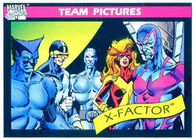 Marvel Universe 1990 - 143 - X-Factor Vintage Trading Card Singles Impel   