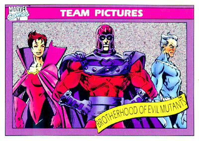 Marvel Universe 1990 - 145 - Brotherhood of Evil Mutants Vintage Trading Card Singles Impel   