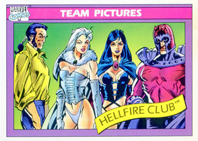 Marvel Universe 1990 - 147 - Hellfire Club Vintage Trading Card Singles Impel