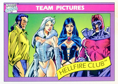 Marvel Universe 1990 - 147 - Hellfire Club Vintage Trading Card Singles Impel   