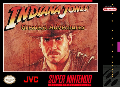 Indiana Jones - Greatest Adventures - SNES - Loose Video Games Nintendo   